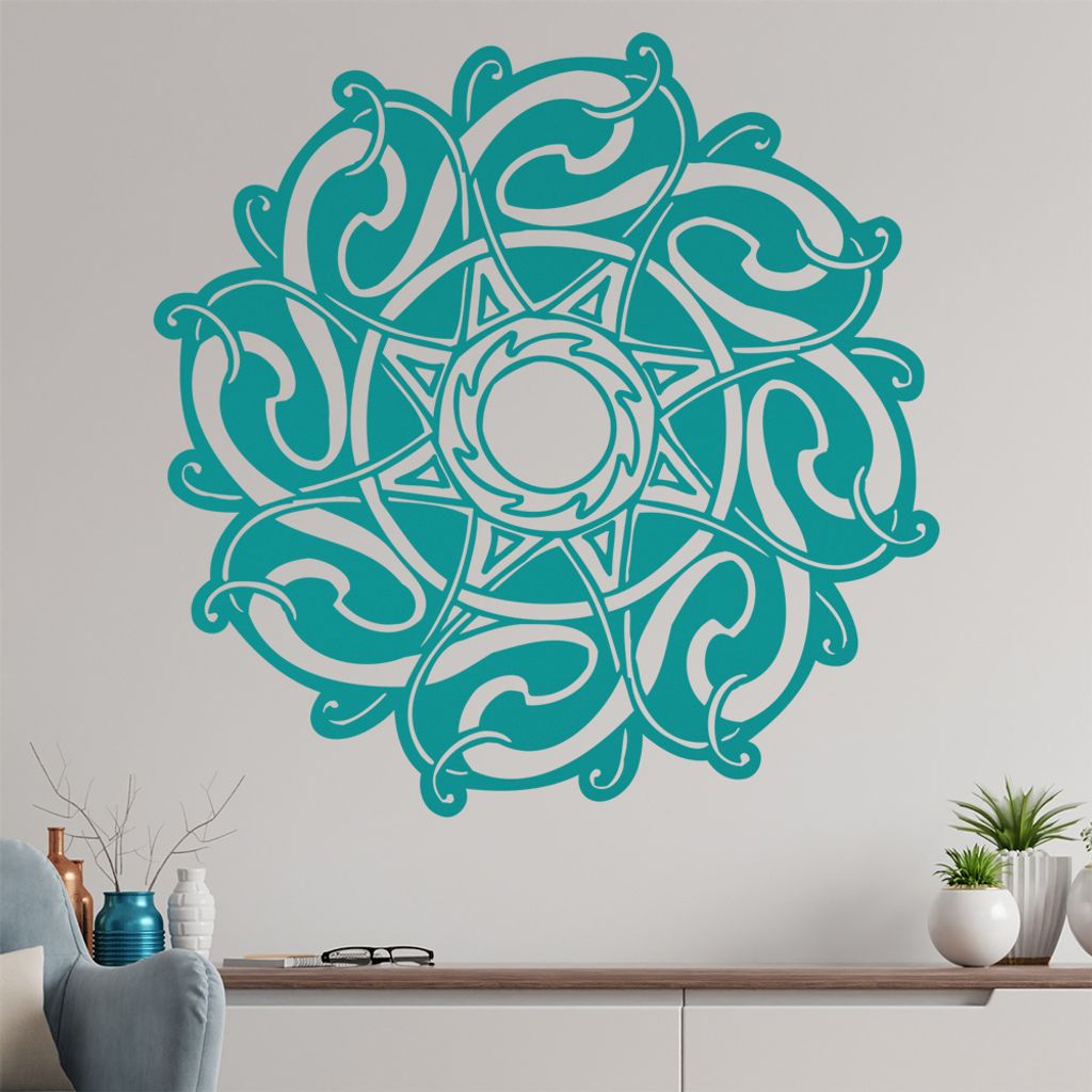 keltische Knoten Wandtattoo in 6 Größen - Wandaufkleber Wall Sticker - Dekoration, Küche, Wohnzimmer, Schlafzimmer, Badezimmer