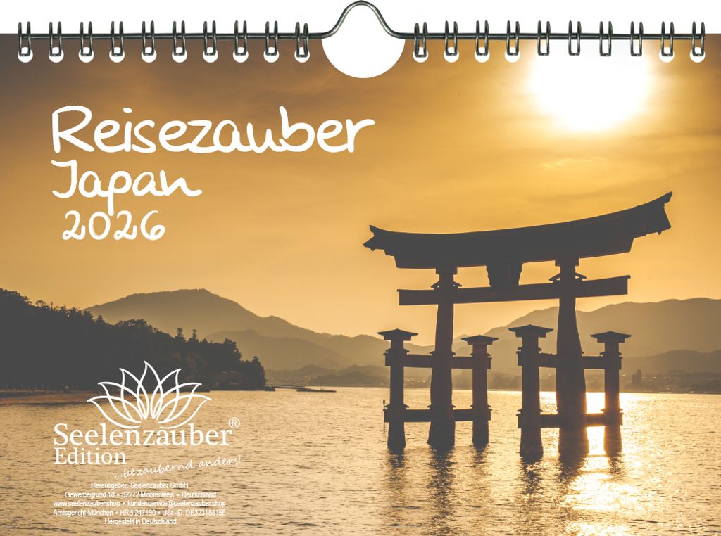 Reisezauber Japan DIN A5 Kalender für 2026 Japan Tokio Stadt Reise Land Urlaub - Seelenzauber