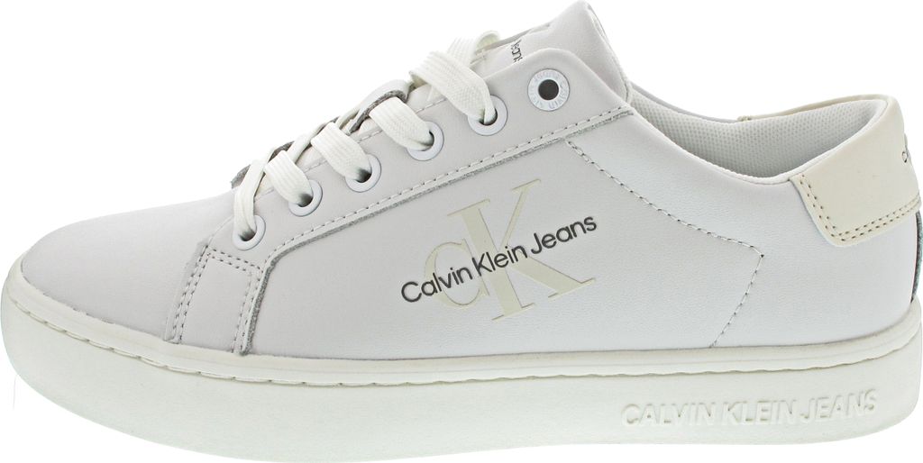 Calvin Klein Classic Cupsole Laceup YW0YW012690K8 (42/bright white-creamy white)