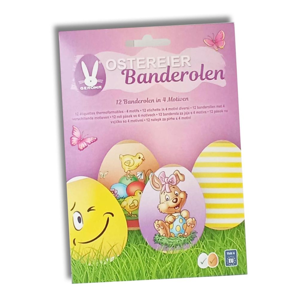 itenga Ostereierbanderole 12 Stück 4 Motive Produktbild 
