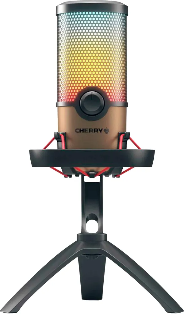 Microfono CHERRY UM 9.0 PRO RGB USB-C JA-0720 Nero e Rame