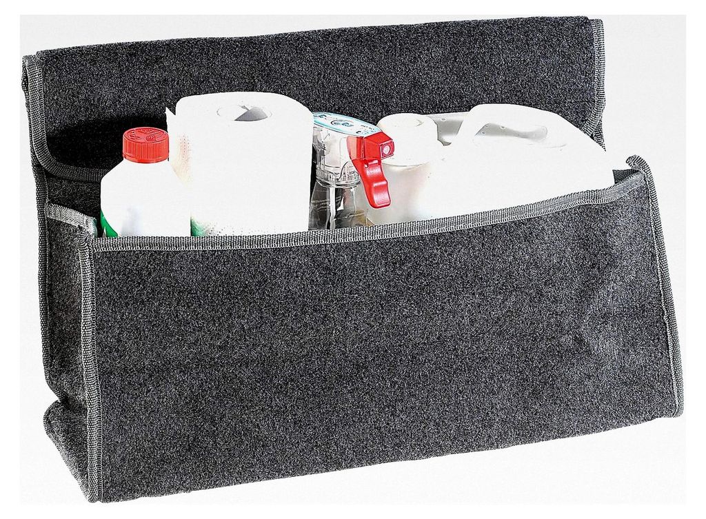 Kofferraumtasche mit Klettbefestigung: Anti-Rutsch-Kofferraumtasche groß