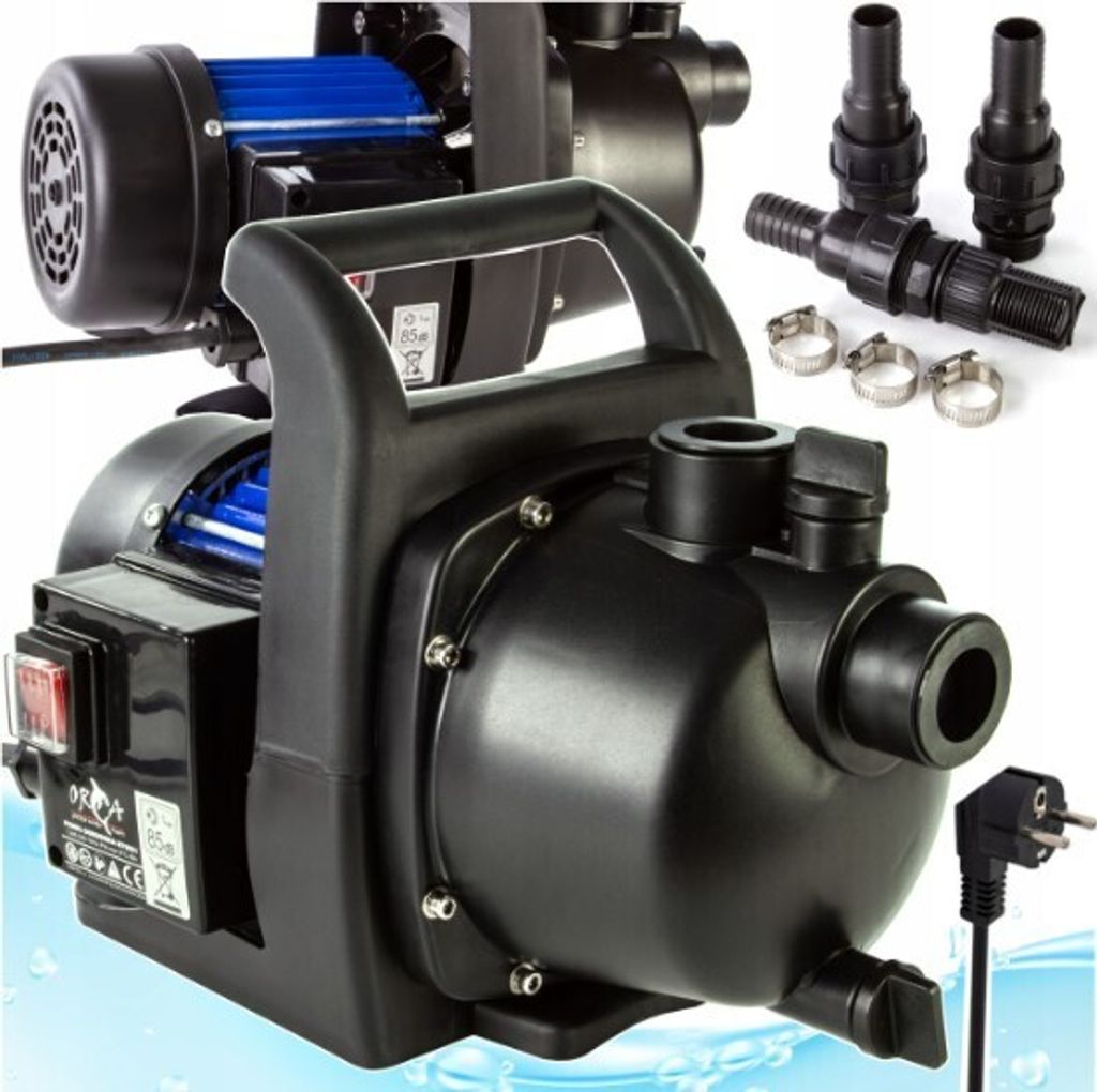 Gartenpumpe 1" 1200W Fördermenge max. 3200 l/h Teichpumpe Wasserpumpe Pumpe Hauswasserwerk Förderhöhe max. 40 m