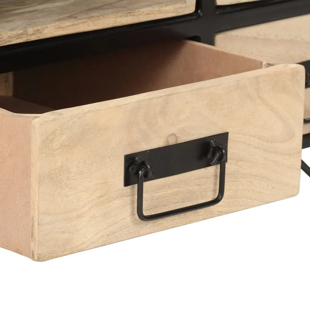 vidaXL Table basse 100x50x40 cm en bois de manguier massif robuste