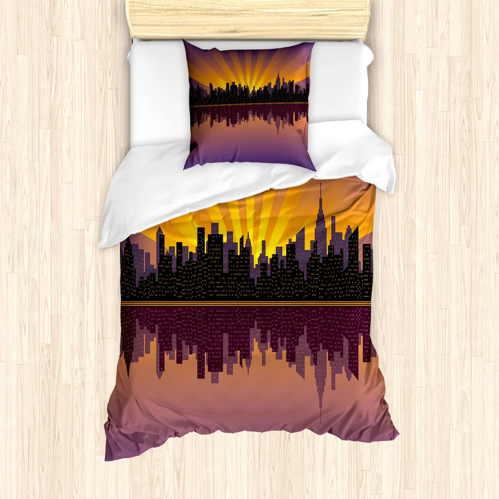 Set Copripiumino ABAKUHAUS Manhattan East River Marigold 80x80