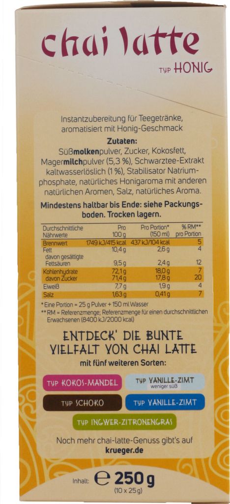 Krüger You Chai Latte Typ Honig Lovely India extra cremig | Produktbild 3