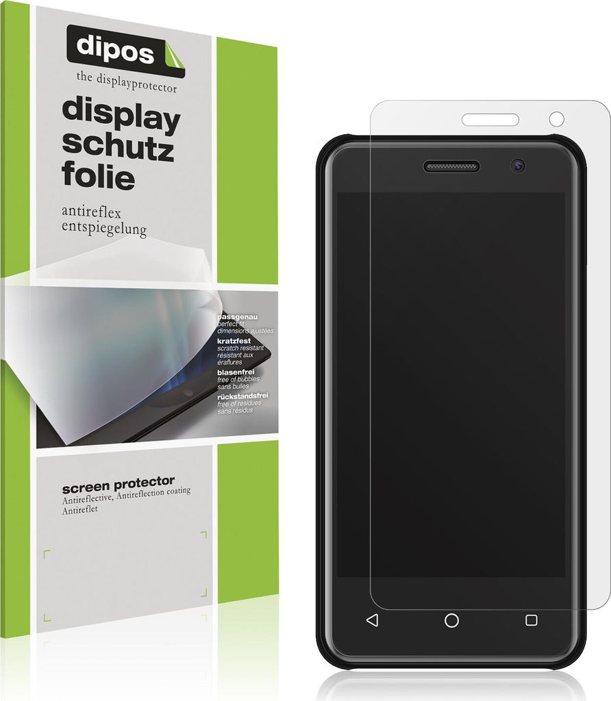 2x Schutzfolie für Krip K4b matt Displayschutzfolie Folie Display Schutz dipos