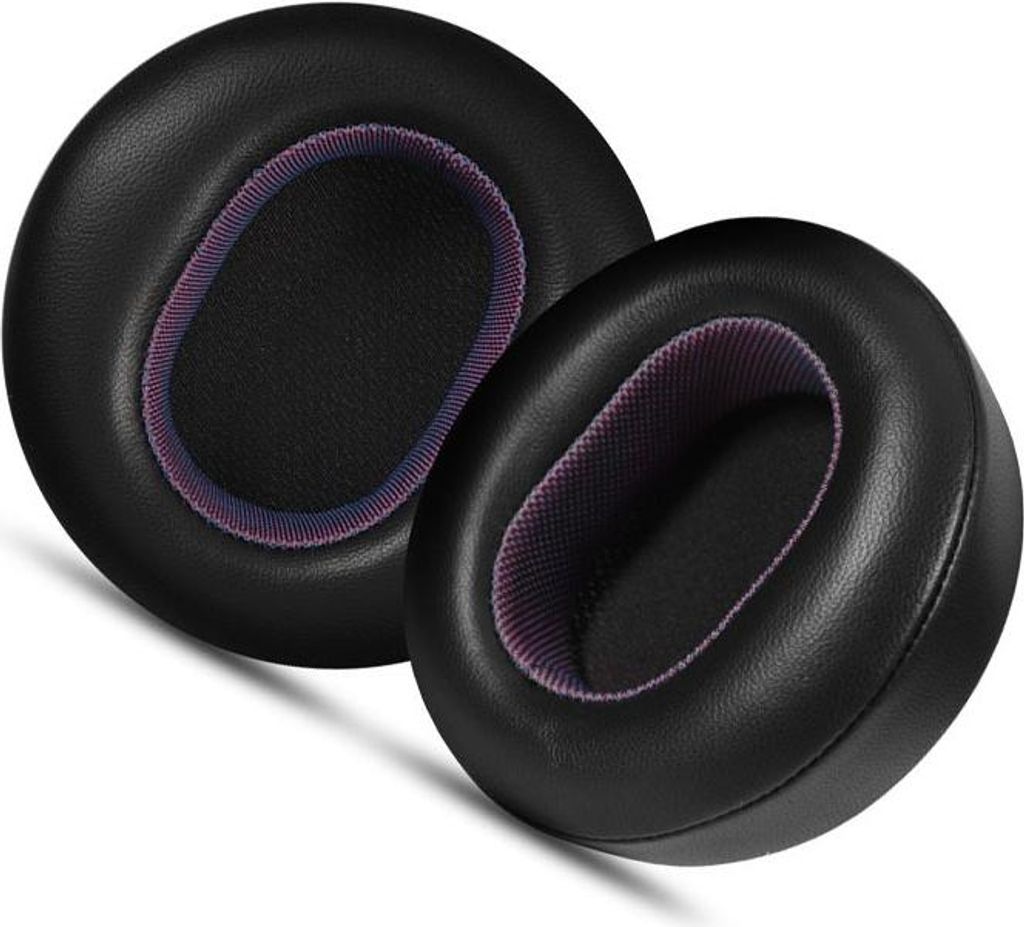 INF Ohrpolster für Microsoft Surface Headphones 1/2 - Lammleder, Schwarz-Lila, 2 Stück