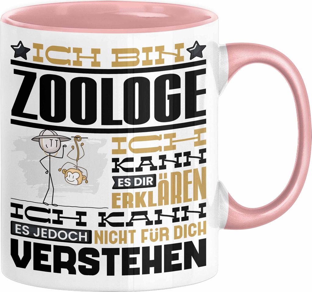 Zoologe Geschenk Tasse Geschenkidee für Zoologe Geburtstag Lustiger Spruch Ich Bin Zoologe Ich Kann Es Dir Erklären Aber Nicht Für Dich Verstehe...