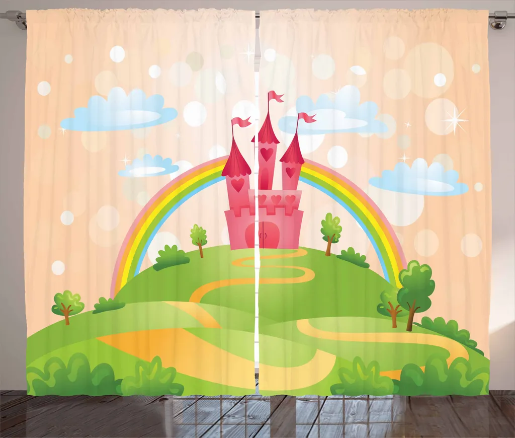 Tenda Cameretta Arcobaleno ABAKUHAUS | Pratica e Coloratissima