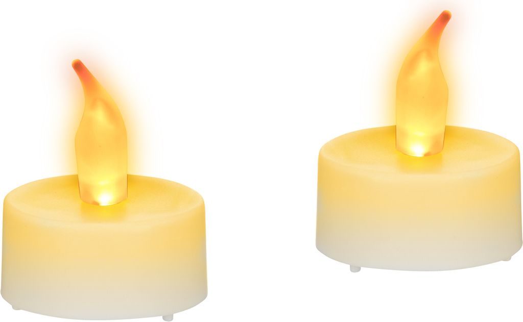 relaxdays LED-Teelicht 2er Set