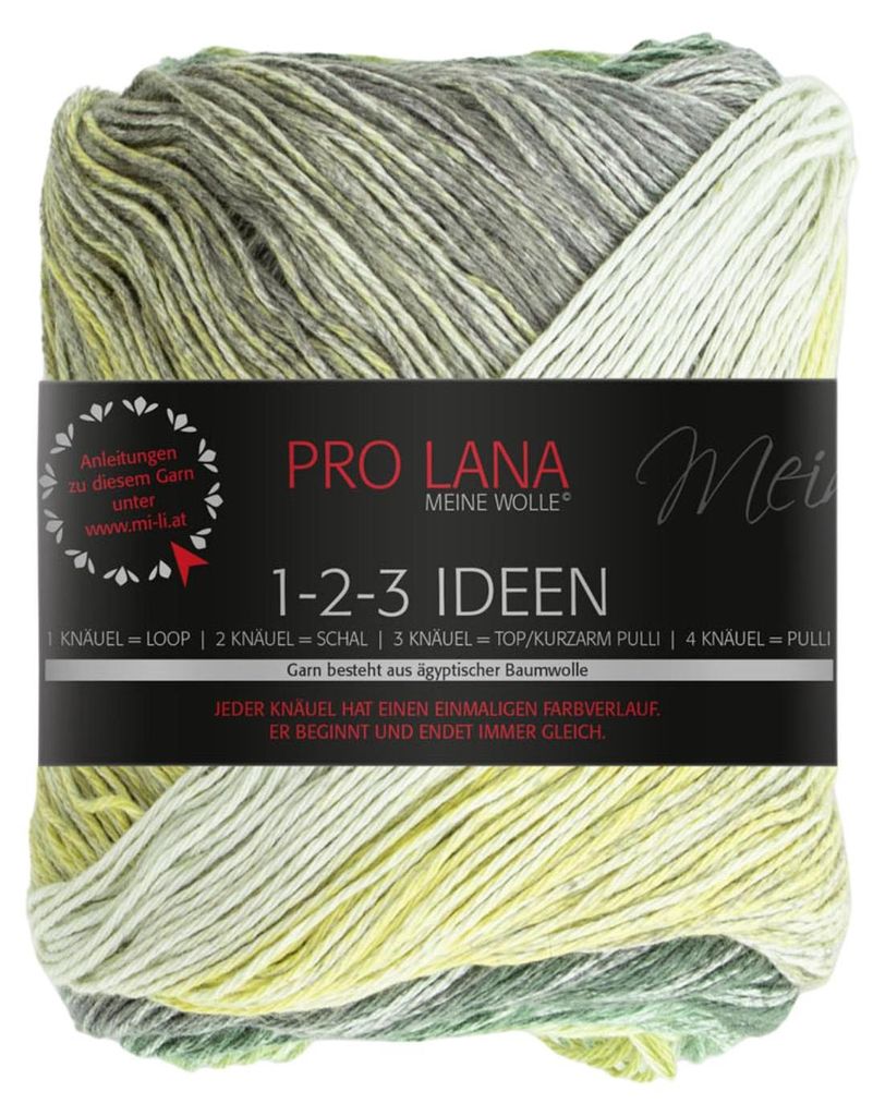 Pro Lana 1-2-3 IDEEN 100 g Sommergarn mit einzigartigem Produktbild 