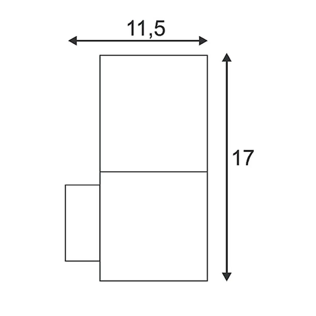 Applique murale extérieure E27 anthracite pour éclairage entrée SLV
