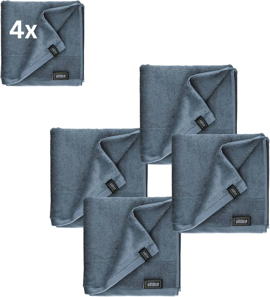 Serviette SENSE-4 SCHÖNER WOHNEN Collection Bleu 50x100 cm Qualité