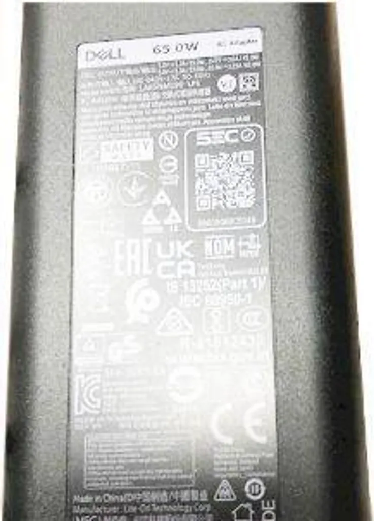 Alimentatore Laptop Dell 65W USB-C V2TJ7 Originale: Testato e Garantito