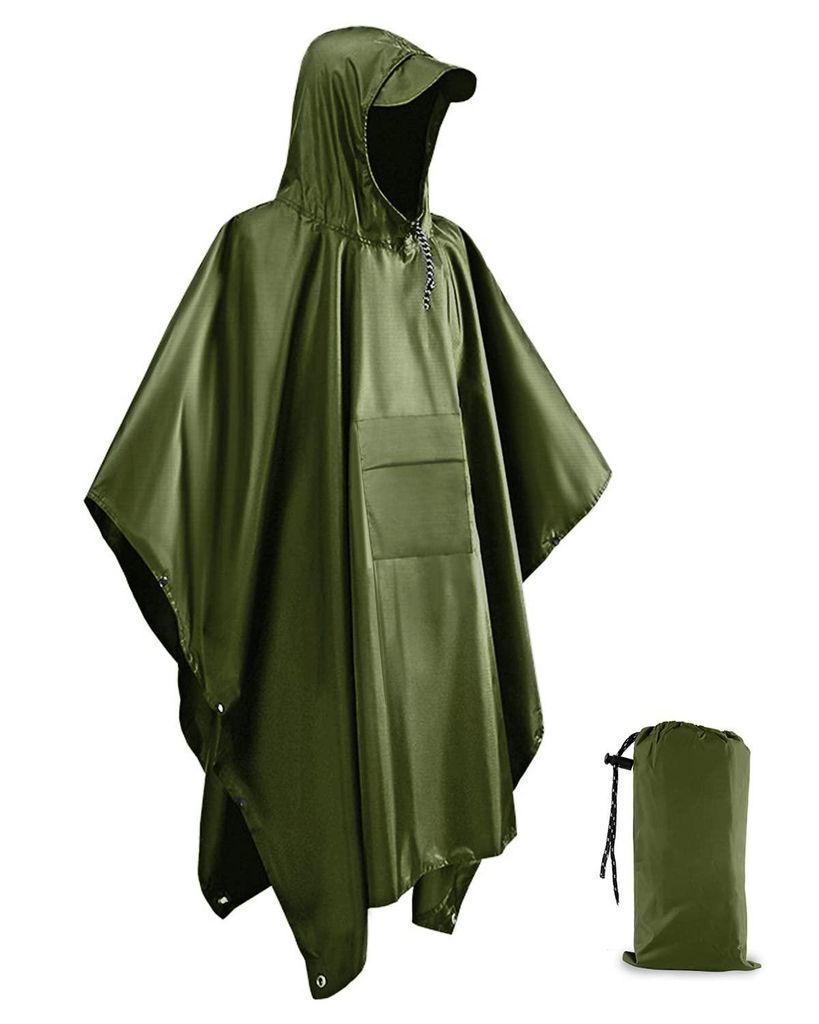 3in1 Multifunktional Regenponcho Klappbar Wasserdicht Produktbild 