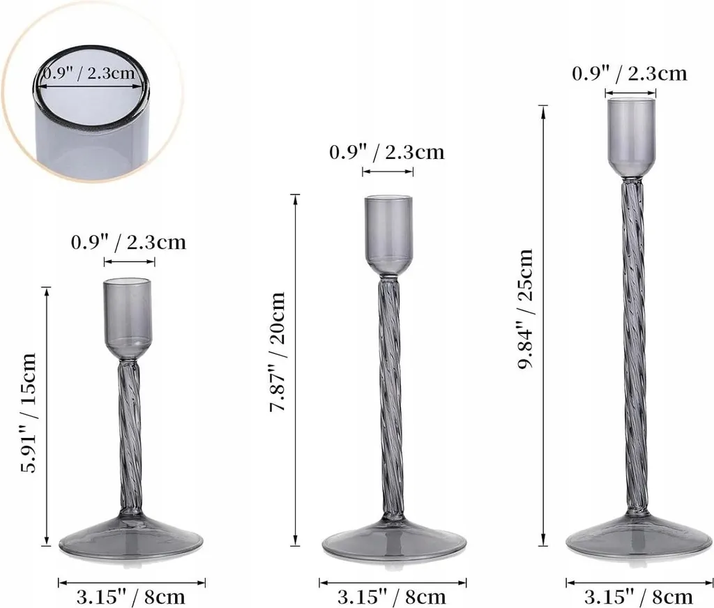 Décoration de table avec ce set de 3 chauffe-bougies en verre chic