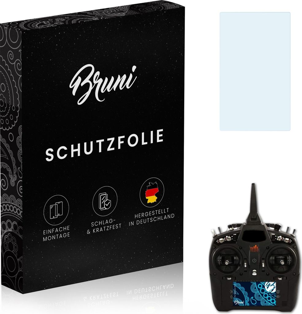 Bruni Basics-Clear 2x Schutzfolie kompatibel mit Spektrum iX12 Folie