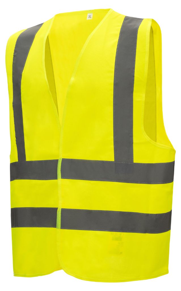 10 NITRAS Warnschutzwesten | Gr. XL | neongelb | Warnweste Produktbild 