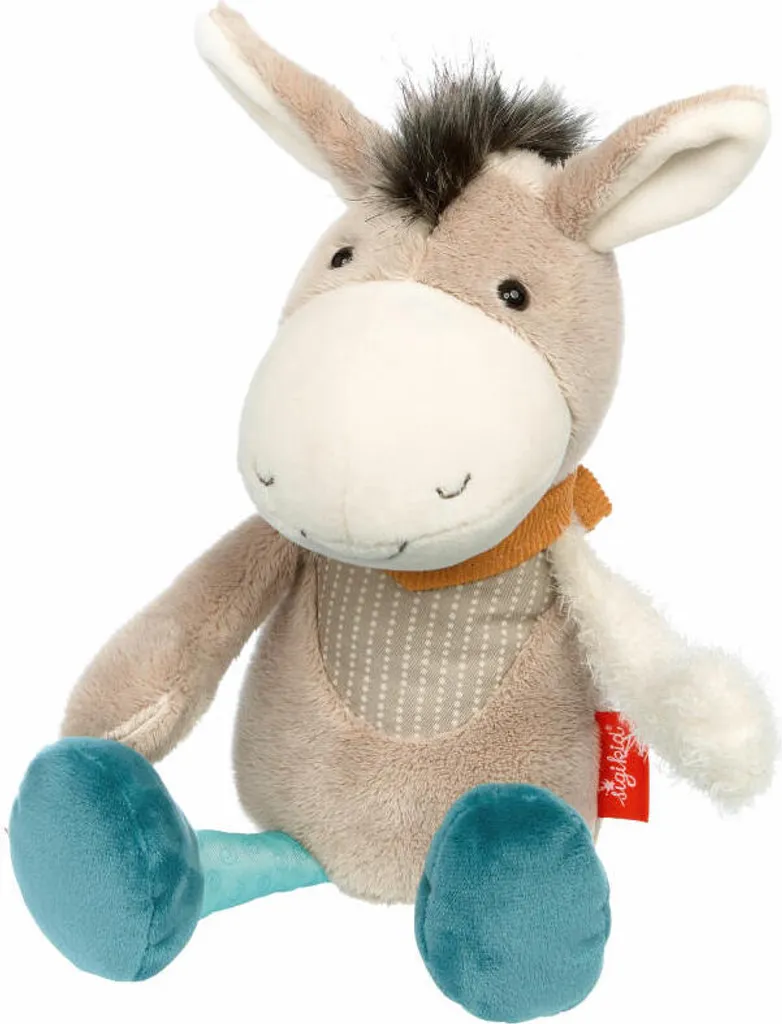 Doudou âne sigikid lavable et sûr pour éviter les allergies de bébé