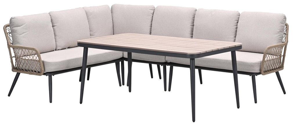 Garden Impressions Allasio Lounge- Dining Eckset - 5-teilig Produktbild 