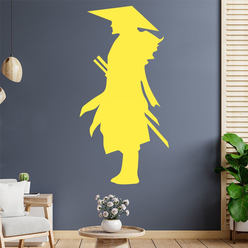 Samurai Ninja Shinobi Wandtattoo Wandaufkleber Wall Sticker - Dekoration, Küche, Wohnzimmer, Schlafzimmer, Badezimmer
