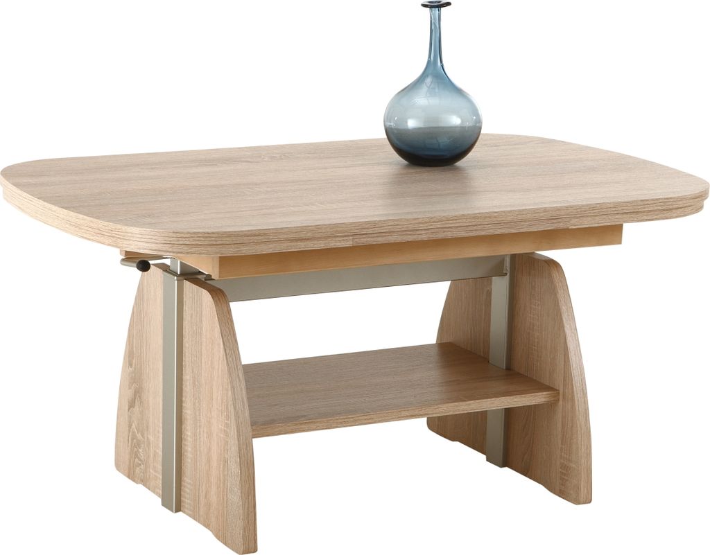 Funktionscouchtisch Colin oval - Sonoma Eiche - Produktbild 