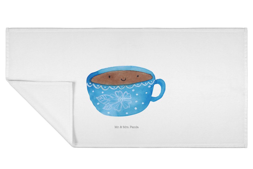 Mr. & Mrs. Panda Handtuch Kaffee Tasse - Weiß - Geschenk, Genuss, Liebe, Lustige Sprüche, gesichtshandtuch, Baumwollhandtuch, kleines, Glücklich...