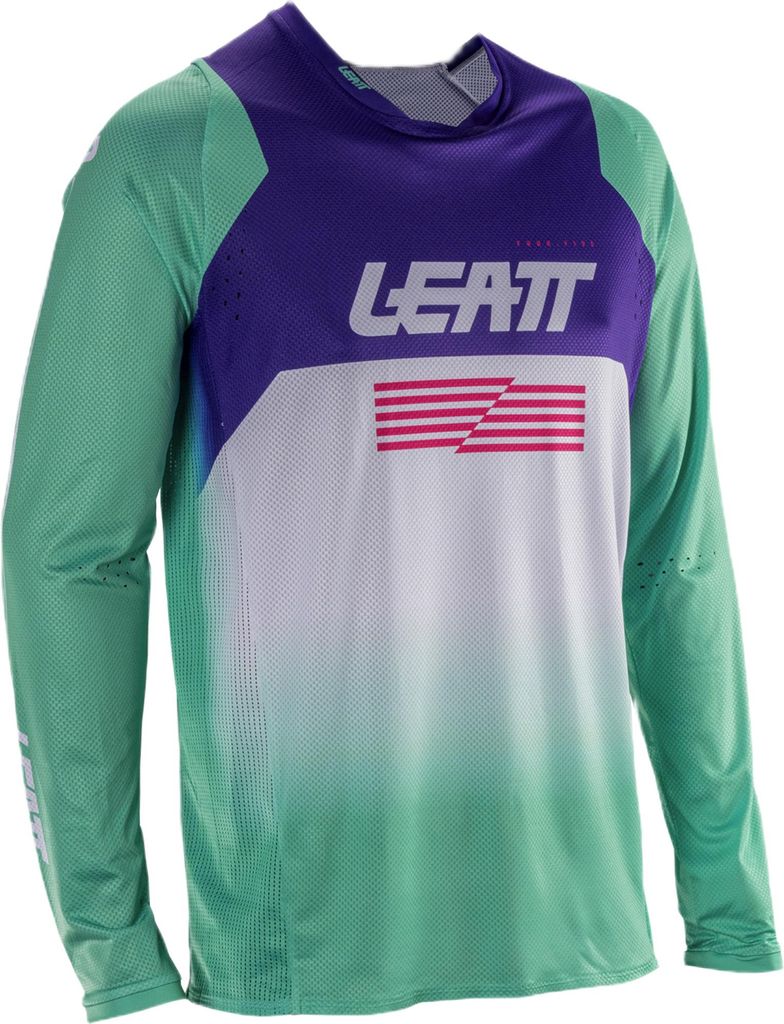 Leatt Moto 4.5 Lite V26 Motocross Jersey, lila/grün, L