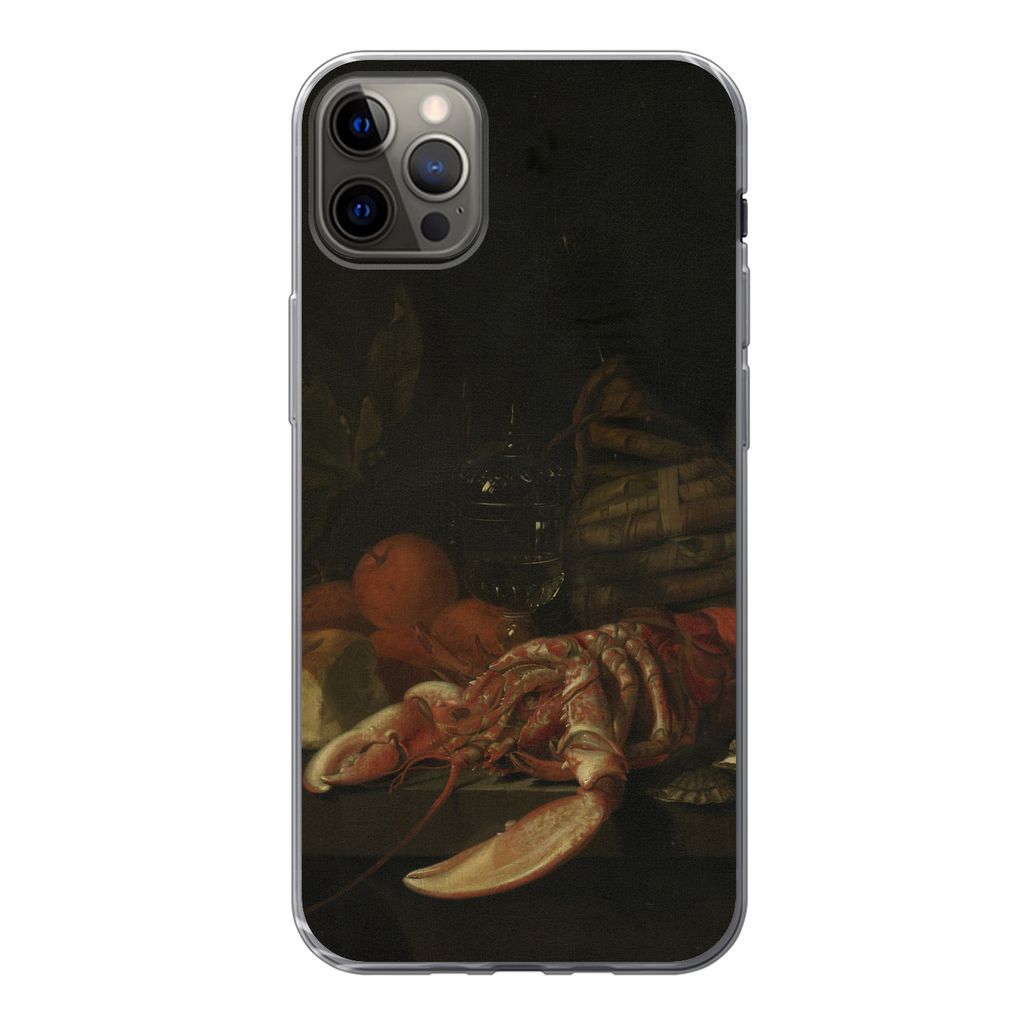 MuchoWow Handyhülle Schutzhülle Hülle für iPhone 12 Pro Max Stilleben - Gemälde von Jan Davidsz. de Heem Silikon Softcase Handy Hülle - Har...