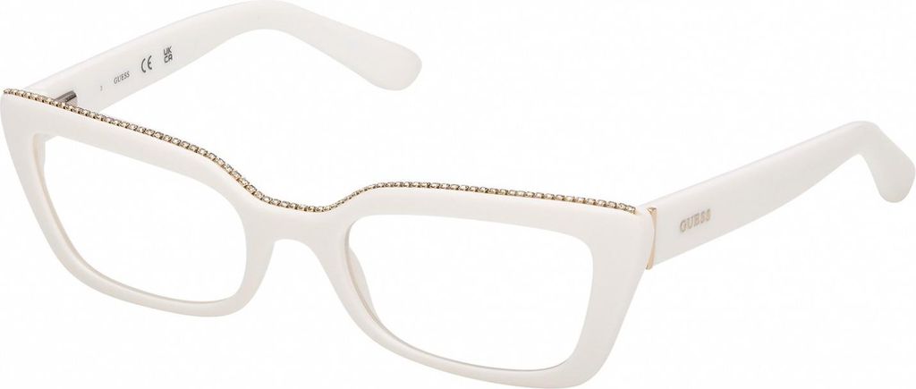 Guess GU50360 Shiny white 54/20/140 Damen Brillen Produktbild 