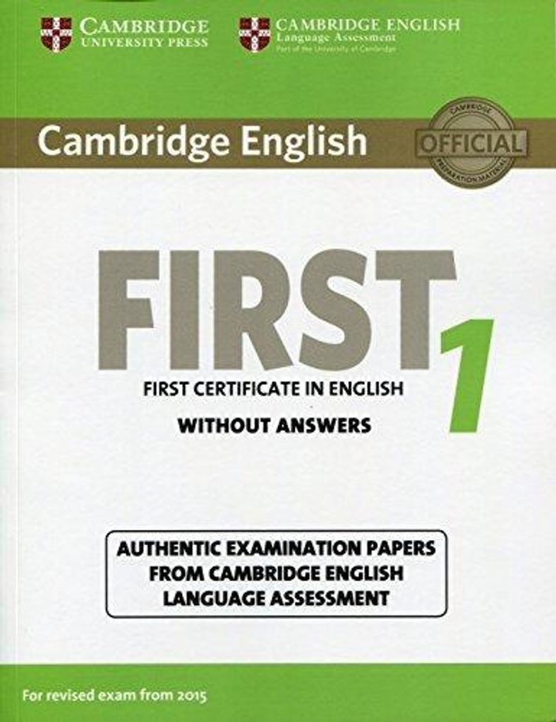 Cambridge English First 1 for Revised Exam from 2015 Student's Book Without Answers