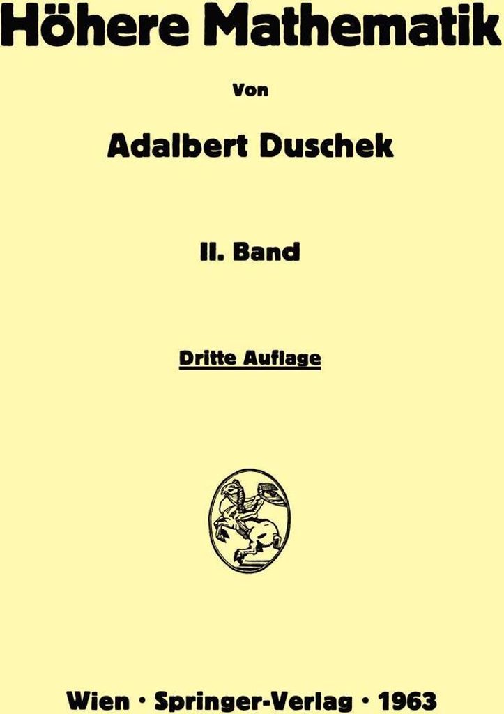 Vorlesungen über höhere Mathematik