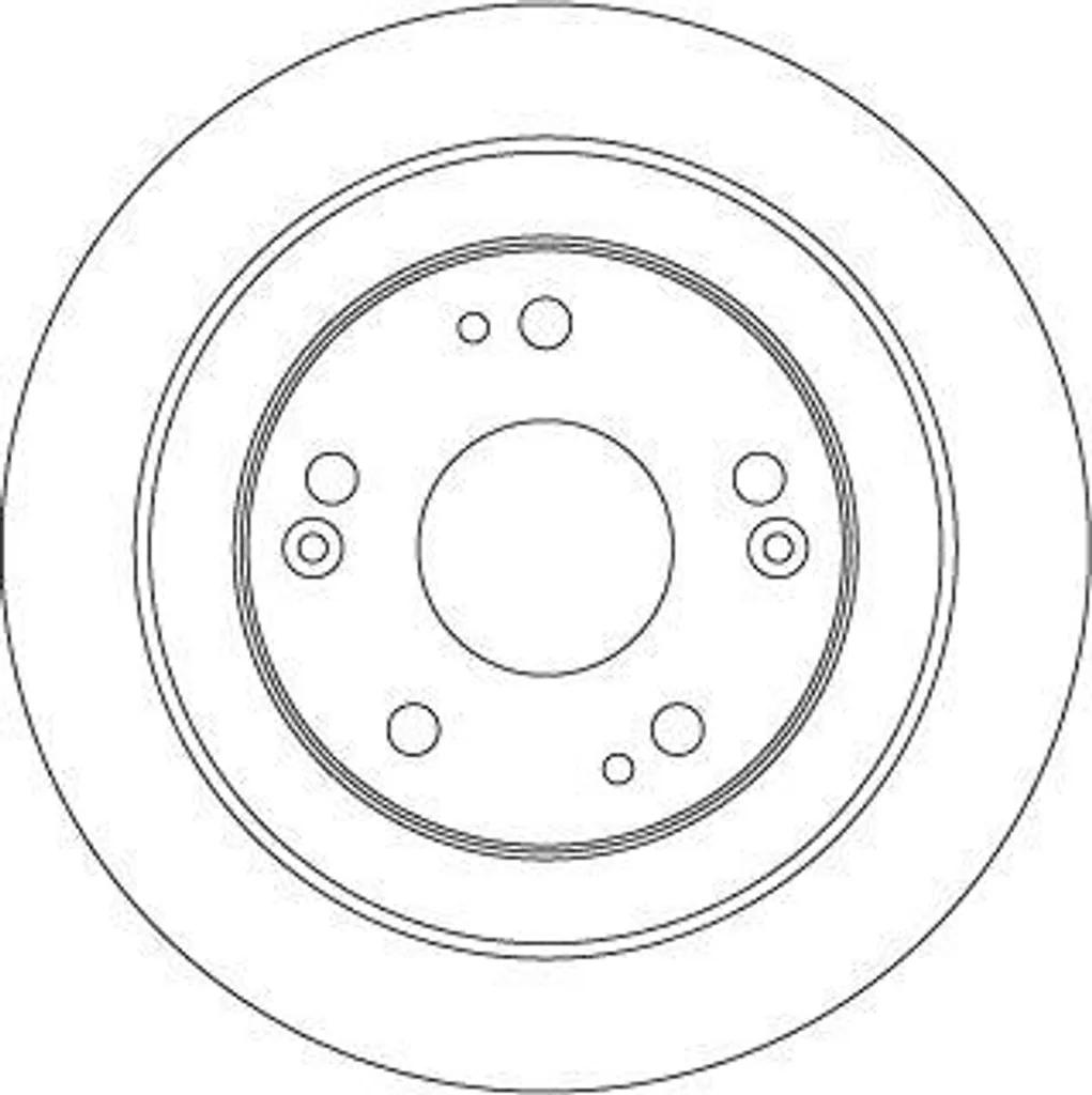 Disque de frein arrière plein TRW DF6526 série haute fiabilité