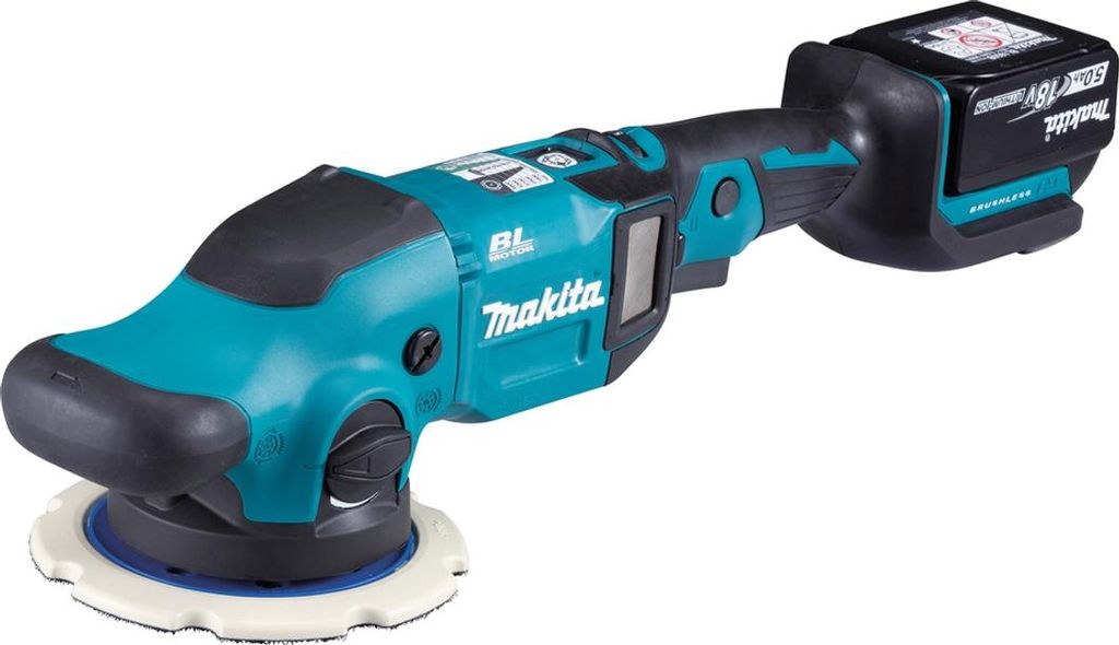 Makita DPO600TKX1, Exzenterschleifer, Schwarz, Blau, Bürstenlos, 780 RPM, 6800 OPM, 5,5 mm