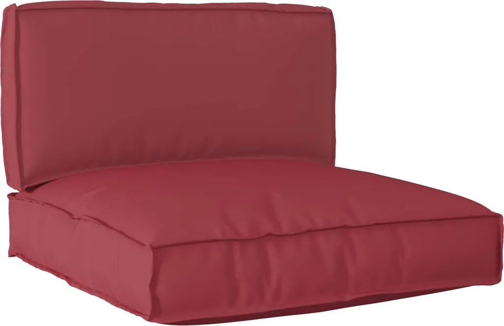 Coussins de palette noirs en tissu Oxford résistant aux UV, lot de 2