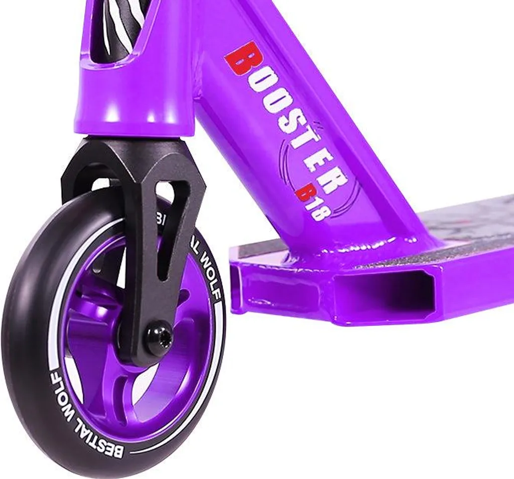 Trottinette Solide pour Tricks Bestial Wolf B18 Lilas Anti-Vibration - 4