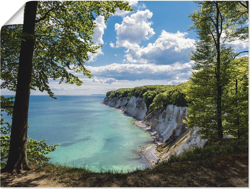 ARTland Poster Ostseeküste auf der Insel Rügen. Größe: 80x60 cm