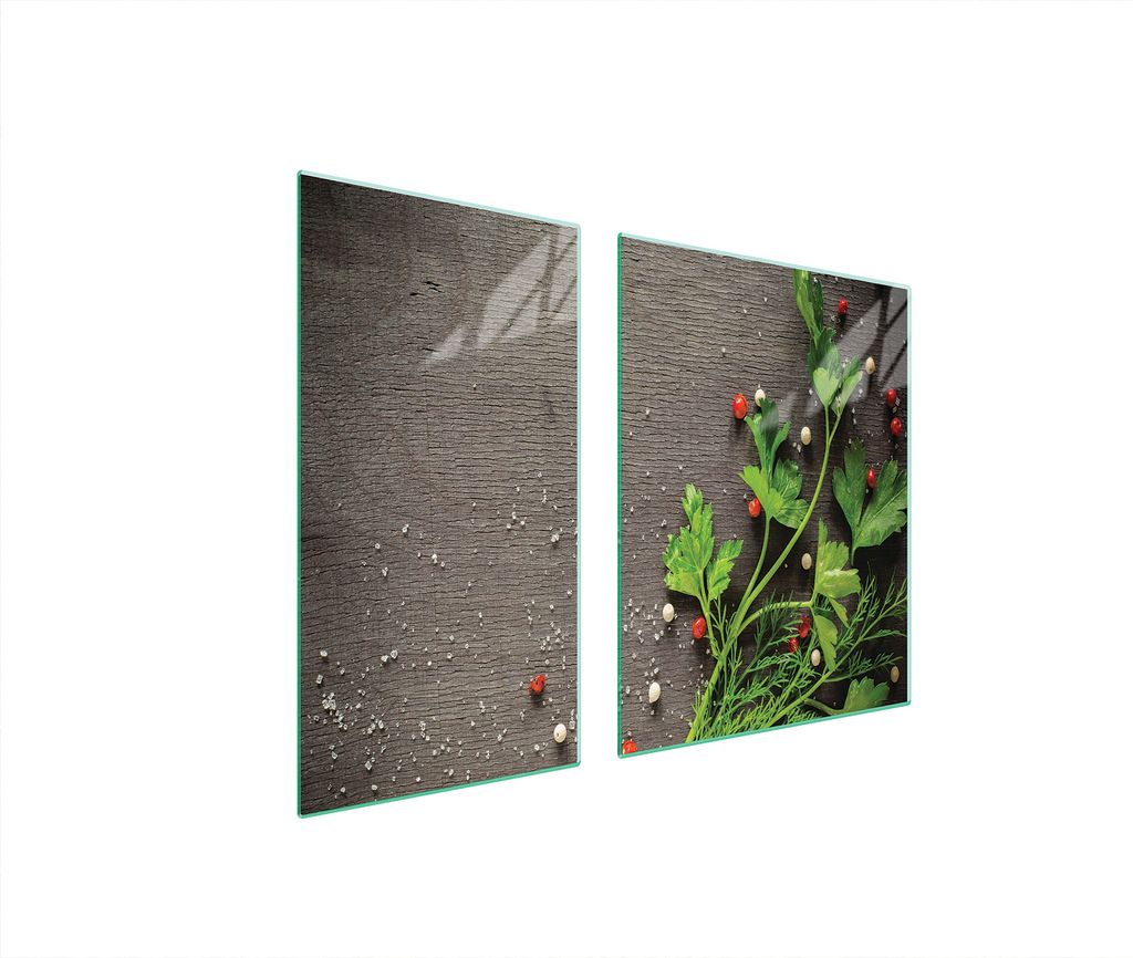 Glasschutzplatte Für Herd 90X52 Pepper