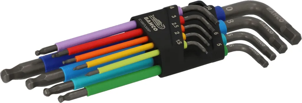 Bahco C1997LM/9P Set Brugole Professionali per Moto e Auto | 9 Pz