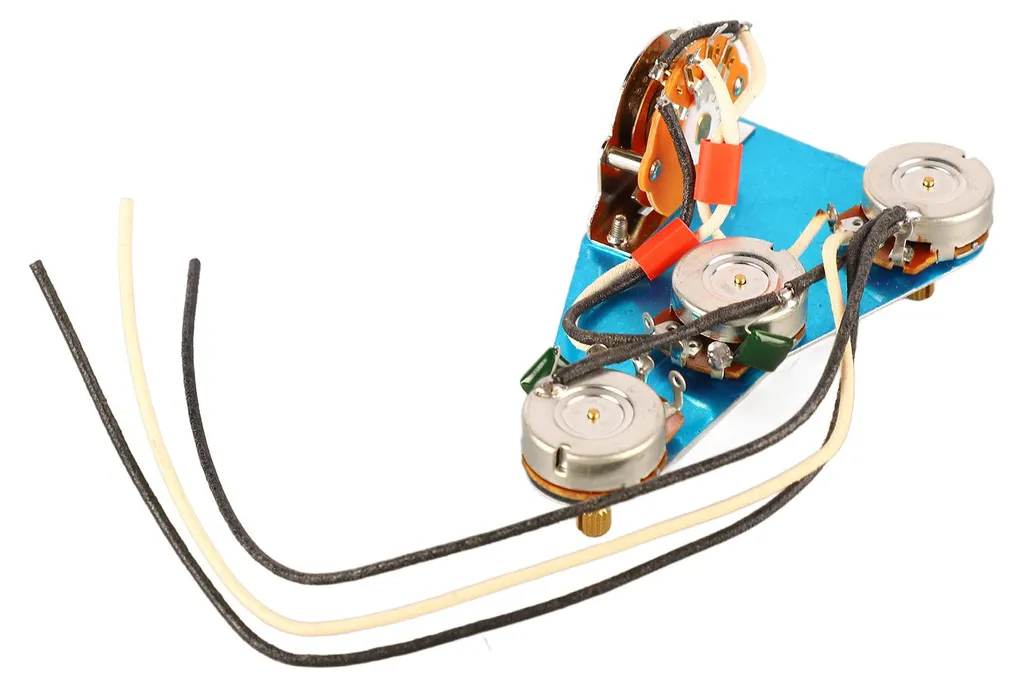 Kit réparation guitare électrique faisceaux câbles et plaques montage
