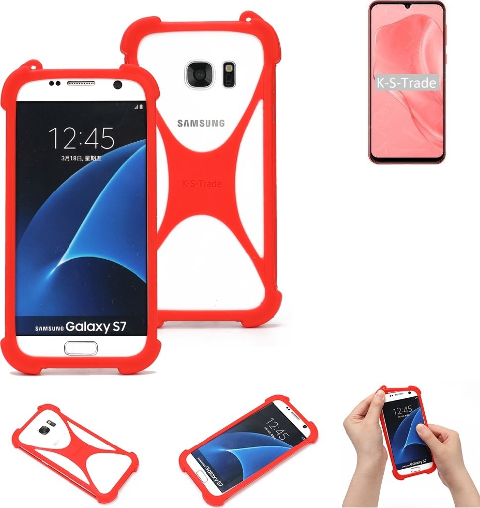 K-S-Trade Handy-Hülle kompatibel mit Ulefone Note 6P Schutz-Hülle Bumper Silikon Schutz Hülle Cover Case Silikoncase Silikonbumper TPU Softcase