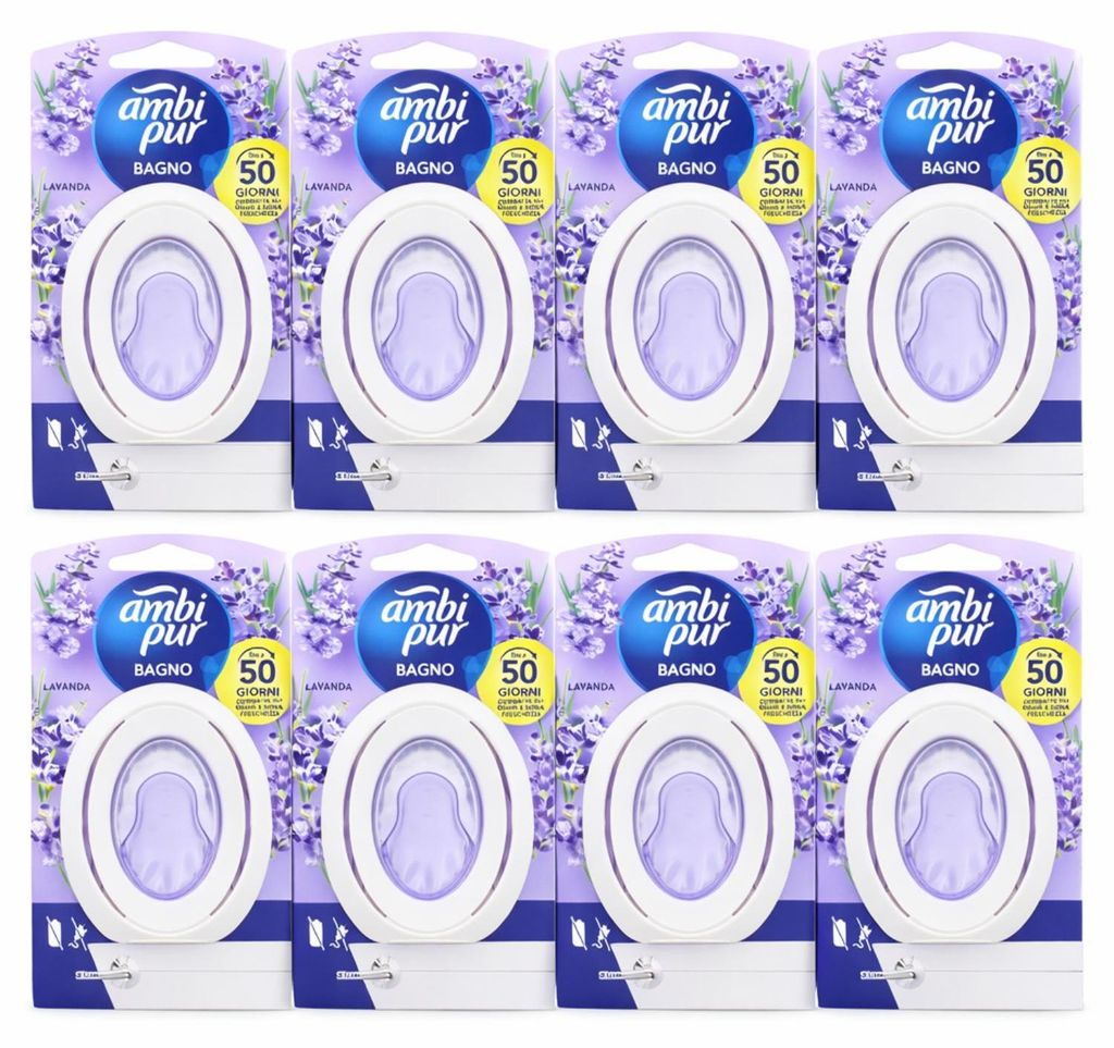 8x Ambi Pur Bad Lufterfrischer Lavendel je 7,5ml Raumduft Produktbild 