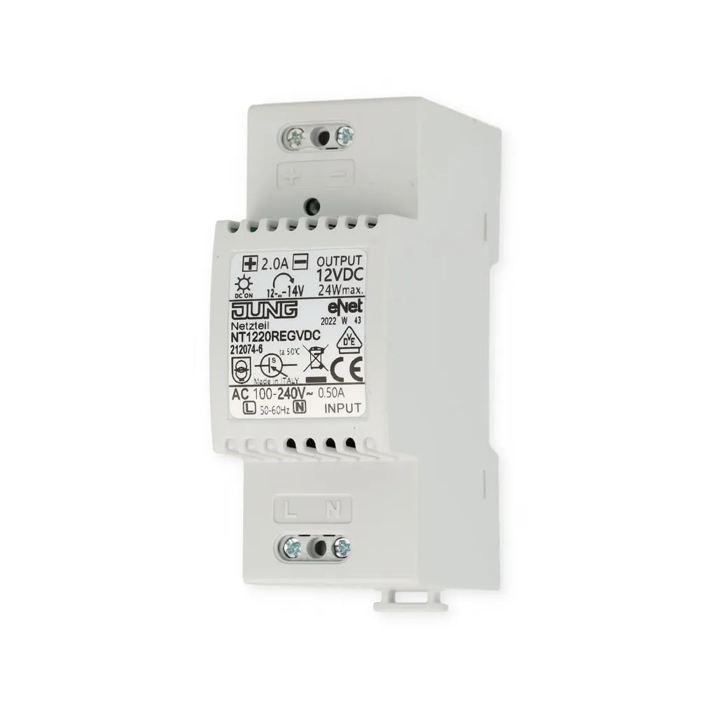 Alimenter vos modules 12V avec le Bloc Jung NT1220REGVDC Rail DIN DC