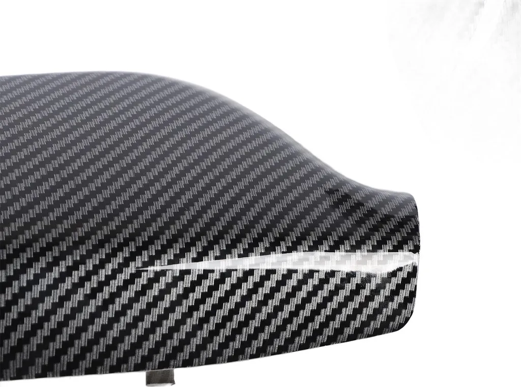 Coque rétroviseur fibre de carbone résistante aux intempéries noire