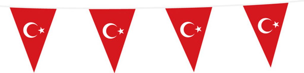 XL Wimpel Girlande aus Folie Türkei 10 Meter Produktbild 