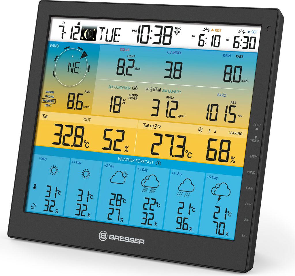 Bresser Zusatz-Basisstation WLAN 10" Display für Produktbild 