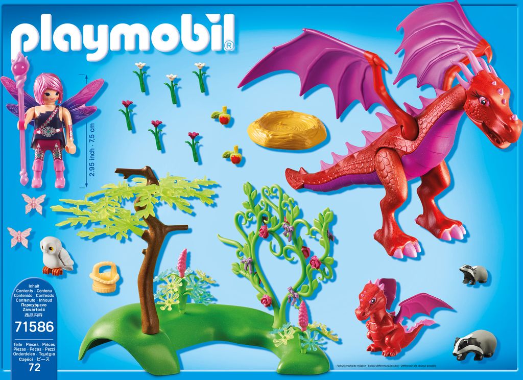 PLAYMOBIL Fairies 71586 Drachenmama mit Baby Produktbild 4