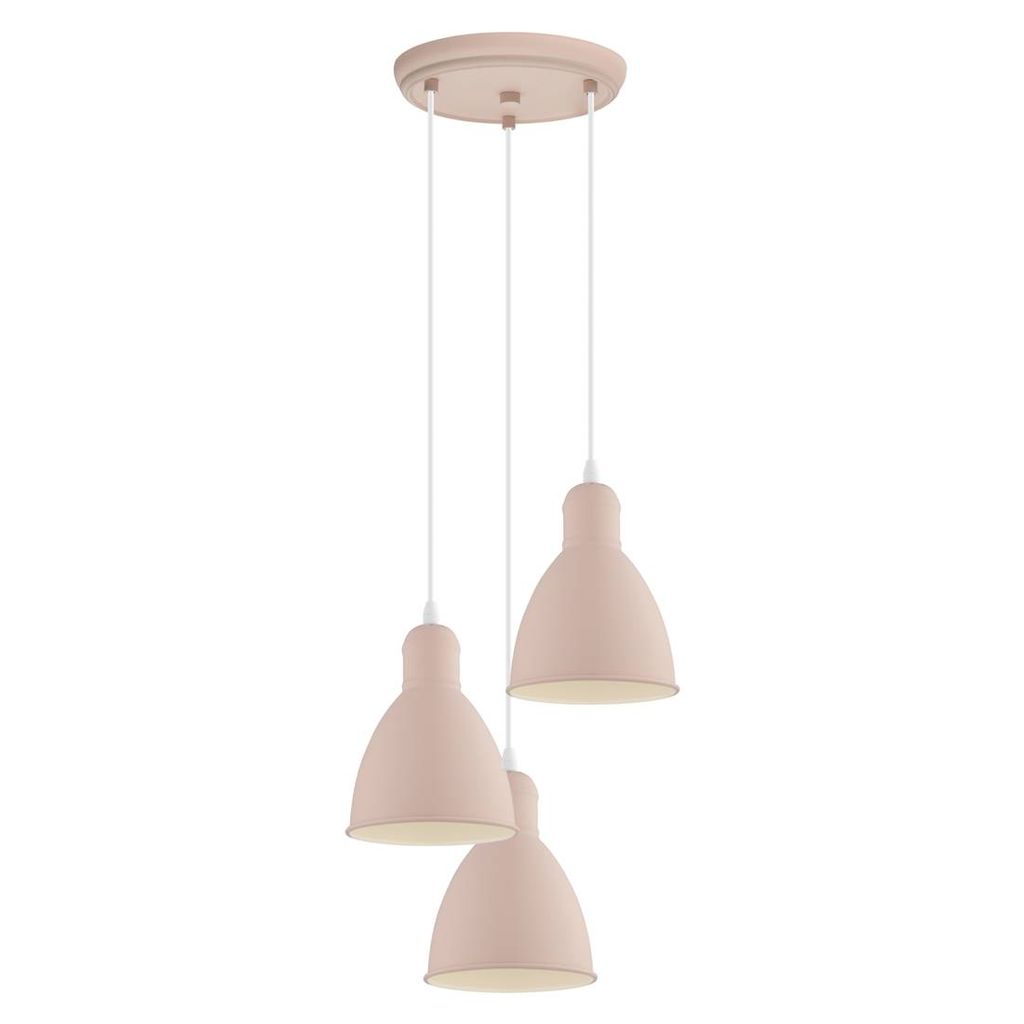 Hängeleuchte Priddy-P 3-flg. Pastell Apricot
