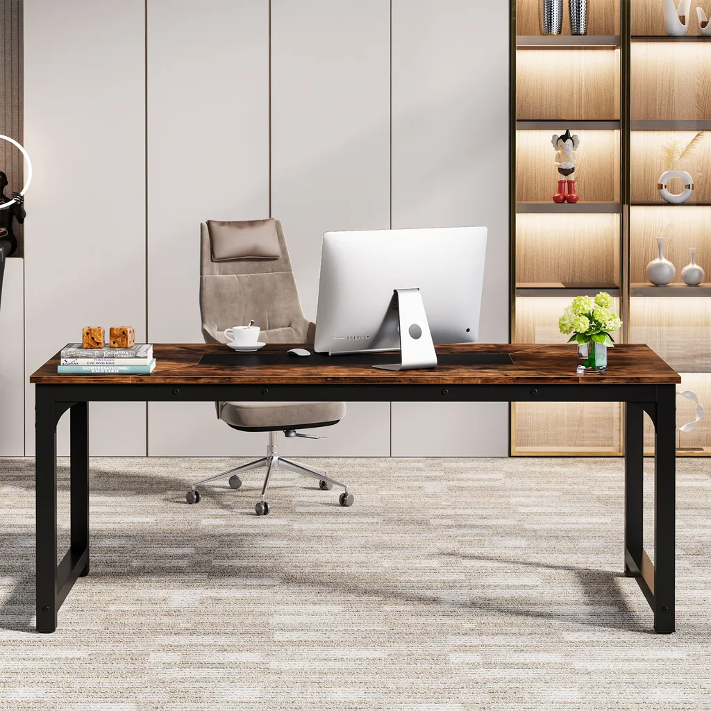 Table de Réunion et Bureau Multi-usage 180x90cm pour Open Space et Home - 2
